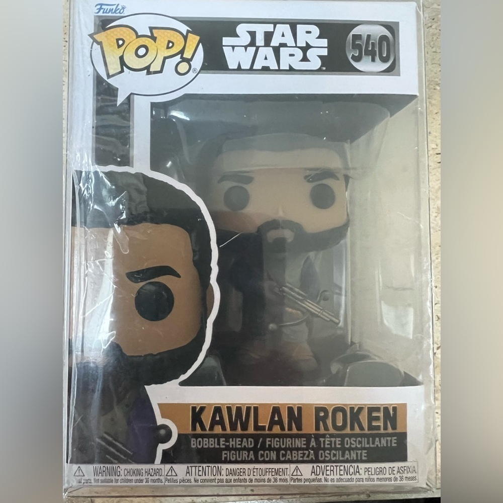 Funko Pop Star Wars Kawlan Roken 540 New and Sealed In Box 6.5” Bobble-Head